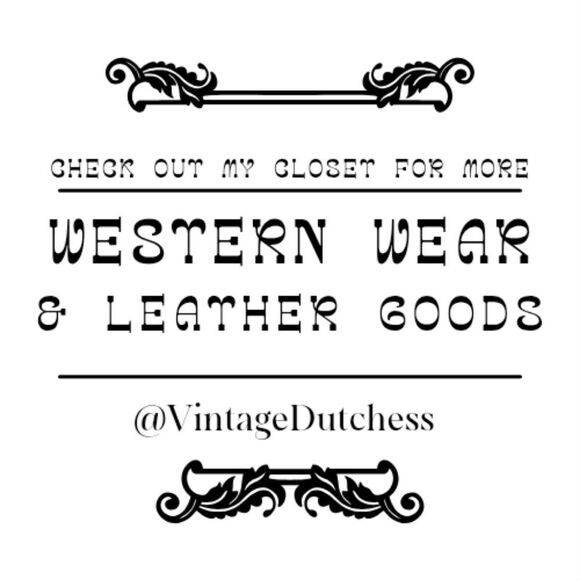 Cripple Creek Vintage Leather Women's Black With White Design Vest Western Boho - Picture 15 of 15